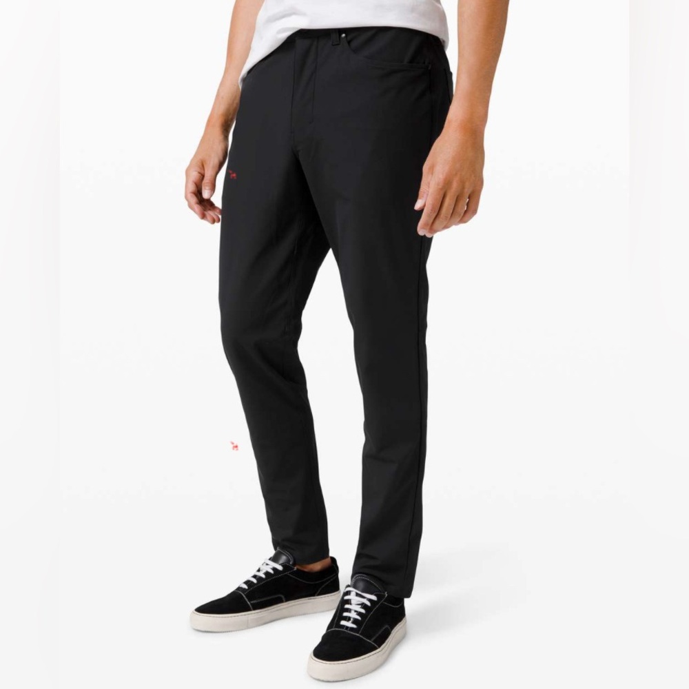 Lululemon ABC Pant Slim 28” Warpstreme Black Mens Performance Golf Office Travel